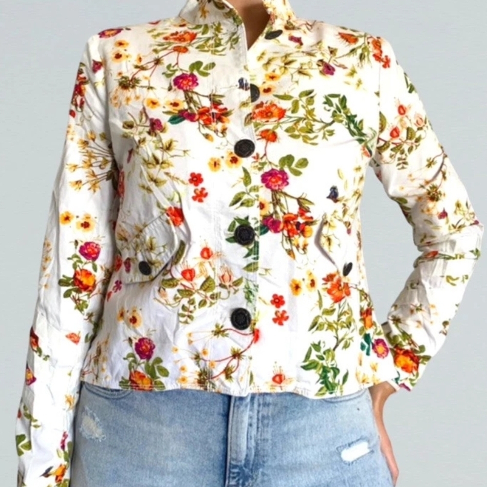 Disney Alice Through the Looking Glass Designer Jacket XL  Spring Floral 00001